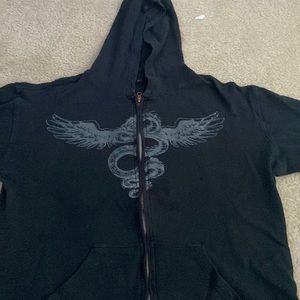 rare vintage straightfaded zipup